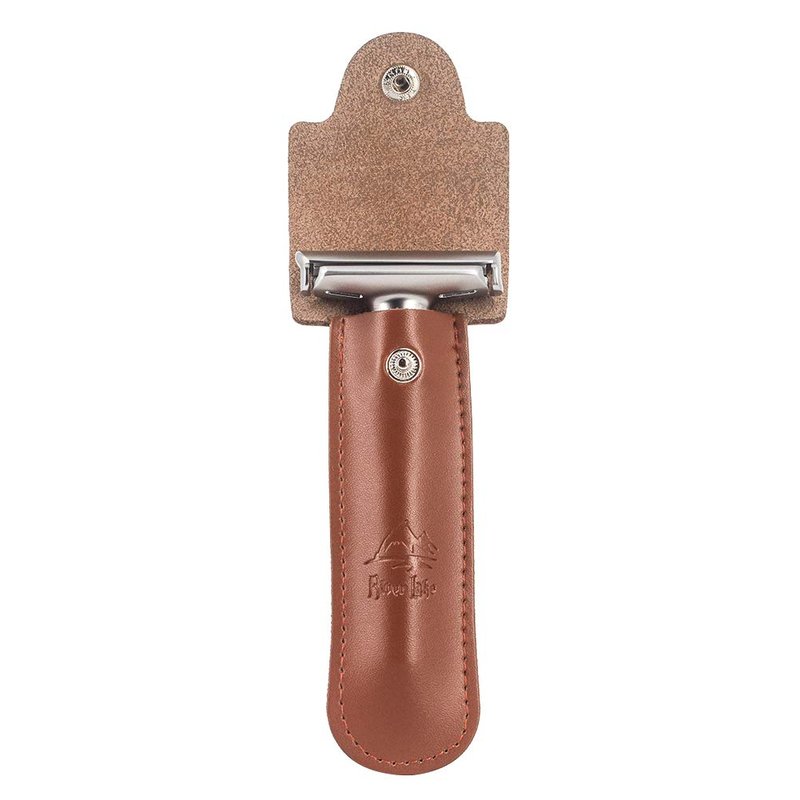 Double Edge Leather Razor Case -Genuine Leather Double Edge Safety Razor Perfect for Any Safety Razor. Keeps Your Razor and Razor Blade Safe. Extra Wide top to fit All Kinds of Razors