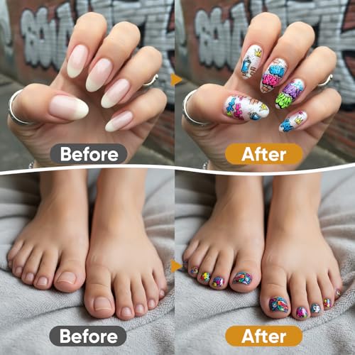 12-Color Nail Art Pens Set for DIY Nail Design & Detailing