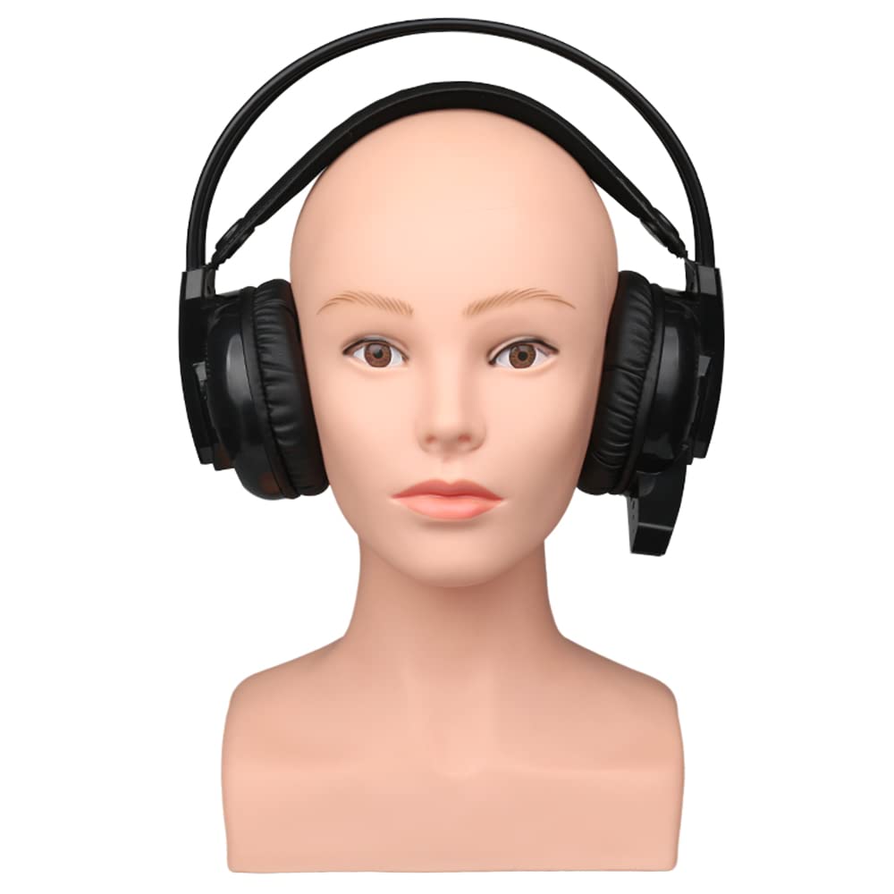 Wig Mannequin Head With Shoulders,Foam Manikin Head For Wigs Female,Wig Head Mannequin For Styling,Mannequin Head For Wigs Display Glasses, Hats