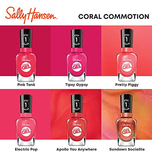 Sally Hansen Miracle Gel Nail Polish, Per-Suede, Long Lasting Nude