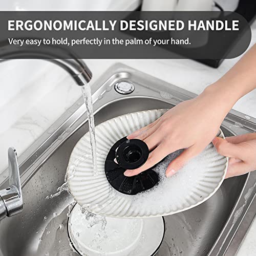 BEAUTAIL Silicone Dish Scrubber - Non-Scratch, Reusable Kitchen Sponge, 3 Pack
