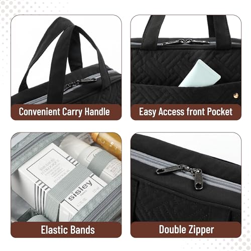 Travel Toiletry Bag with Hanging Hook - Water-Resistant Men's & Women's Organizer