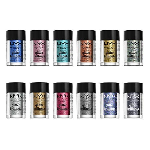 NYX Professional Makeup Face & Body Glitter, Bronze - 0.08 oz (Pack of 2)