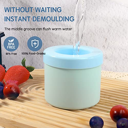 Achouray Silicone Ice Cube Molds - 60 Mini Cylinder Ice Trays