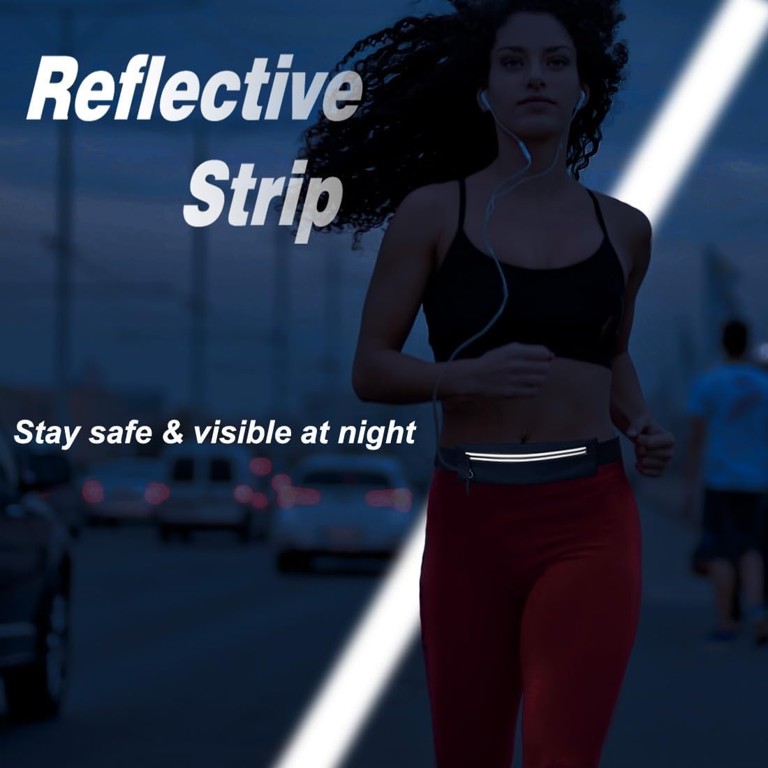 Slim Running Belt Fanny Pack | Phone Holder for Men & Women - Adjustable Waist Pack for Workouts, Fits All Phones