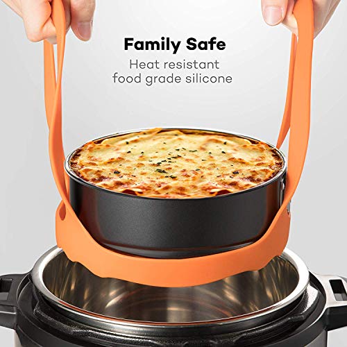 SiCheer Silicone Pressure Cooker Sling for 3 Qt Cookers - Multi-Functional Trivet & Egg Rack