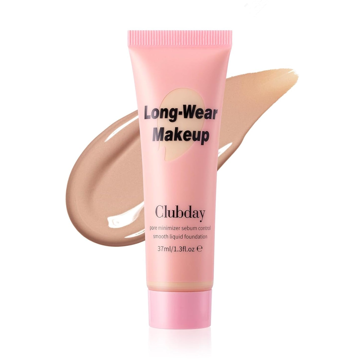 Long-Wear Liquid Foundation - Pore Minimizer & Sebum Control, Oil-Free Matte Finish | 37ml/1.3 Fl Oz
