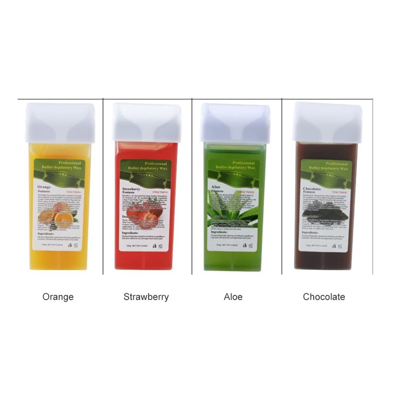 Practical 100 G Depilatory Wax Cartridges Hair Removal Cream Beeswax Roll on Hot Wax for All Body Parts