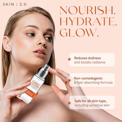Skin 2.0 Vitamin C Serum for Face - Anti-Aging & Dark Spot Remover, 1.69 oz