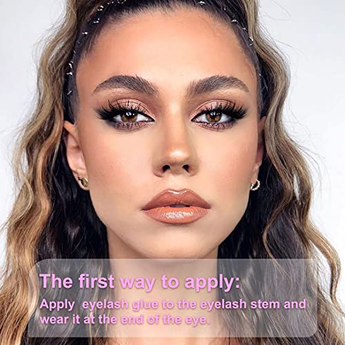 Cat Eye Half Lashes Natural Wispy Mink Fake Eyelashes Lightweight Reusable zanlufly