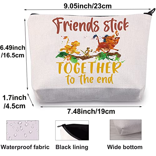 BWWKTOP Lion Movie Cosmetic Makeup Bag - Friends Stick Variation