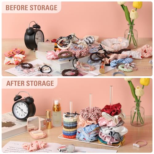 Acrylic 3-Tier Scrunchie Holder Organizer for Hair Ties