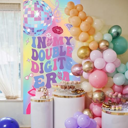 In My Double Digits Era Door Banner for 10th Birthday Party Decor