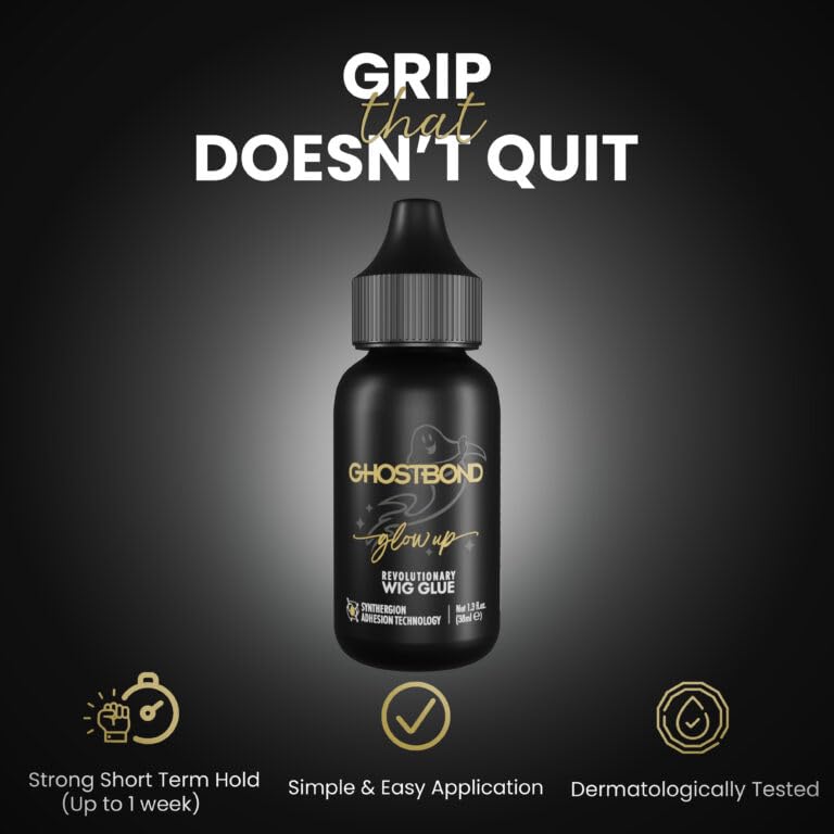 GHOSTBOND Glowup Wig Glue 1.3oz - Waterproof Hair Replacement Adhesive