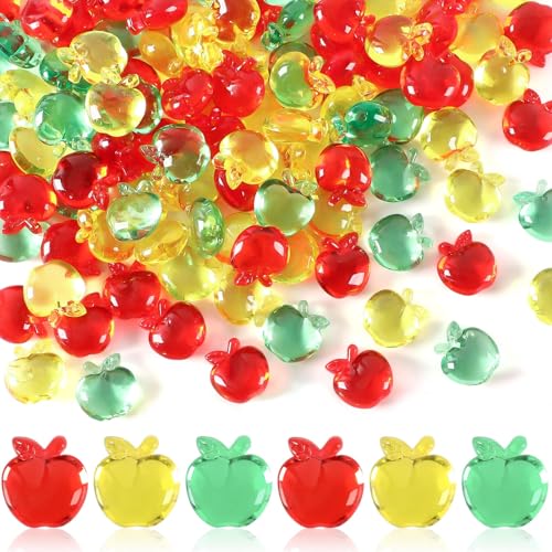 120pcs Mini Acrylic Crystal Gems for Back to School Decor