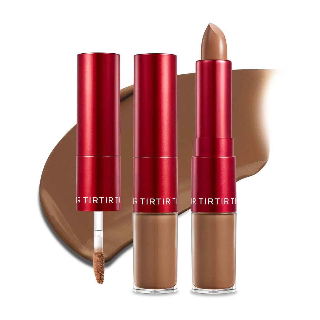 TIRTIR Glide&Hide Blurring Concealer - Creamy Dual Formula for Dark Circles & Wrinkles | #1N, 0.28 Oz