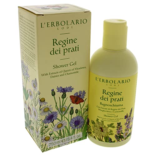 L'Erbolario Moisturizing Floral Shower Gel with Chamomile & Daisy 8.4 oz - Restoring Body Wash for Women