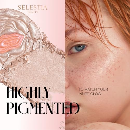 SELESTIA BEAUTY Divine V Powder Highlighter 0.53 oz - Radiant Glow