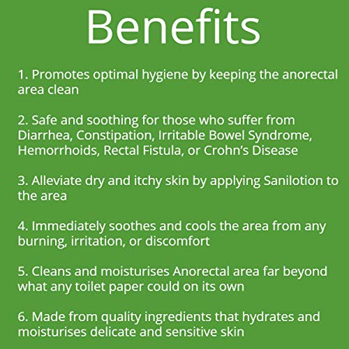 Sanilotion Hygienic Cleansing Lotion 100ml - No-Rinse Anal & Personal Hygiene