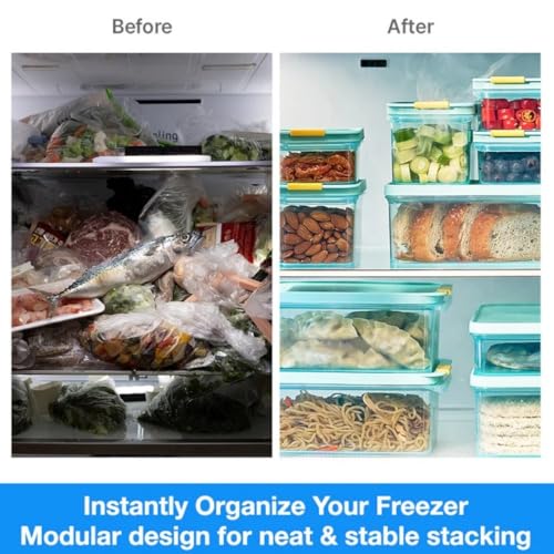 LocknLock 1.65L Airtight Freezer Containers - BPA Free, Stackable