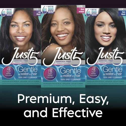 Just 5 Women's 5 Minute Permanent Hair Color - Darkest Brown (Pack of 2)