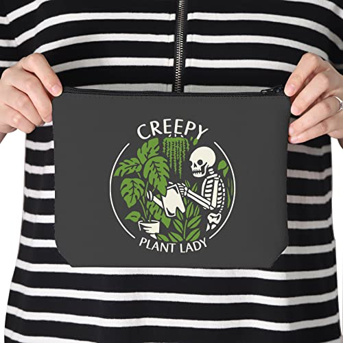 Creepy Plant Lady TSOTMO Makeup Bag | Multifuntional Zipper Pouch for Cosmetics & More - Housewarming Gift