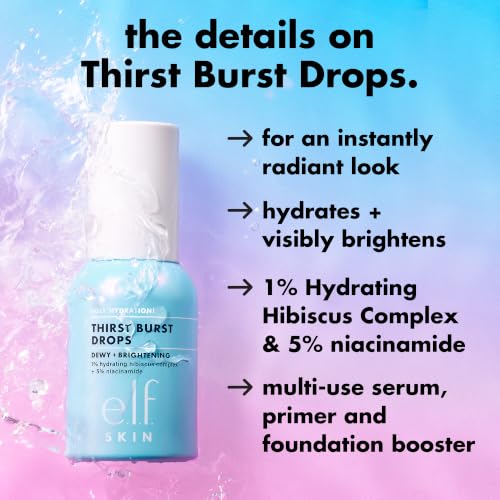 e.l.f. SKIN Holy Hydration! Thirst Burst Drops Serum with Hyaluronic Acid