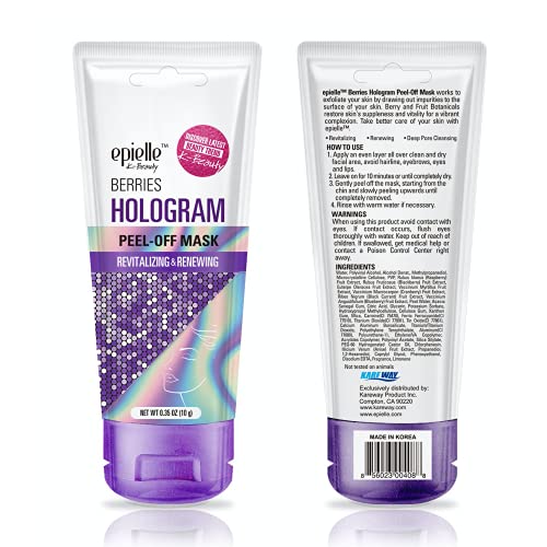 Epielle Hologram Glitter Peel-Off Face Masks - 8-Pack Variety Set