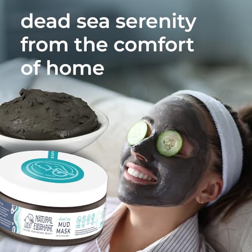 Natural Elephant Dead Sea Mud Mask – Mineral Face & Body Mask, 9.9 oz