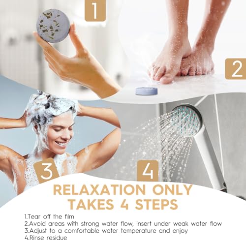 Blriet Shower Steamers – 8fruity & floral Aromatherapy Scent Variety, Surrounded Floral