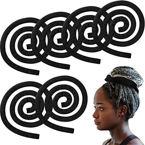Hoteam Black Spiral Metal Wire Hair Ties for Dreadlocks