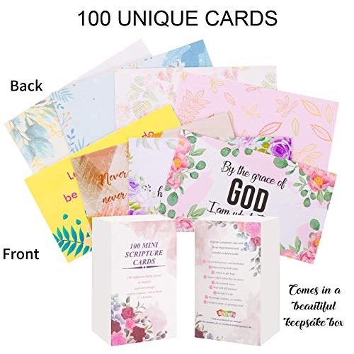 BRYTEFY 100 Inspirational Prayer Cards for Women - Bible Verses