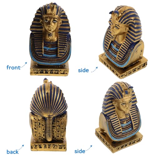 Ancient Egyptian Pharaoh Statue - King Tut Resin Figurine for Home Decor