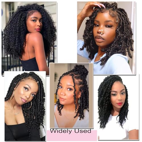 Ahrencan Passion Twist Hair 14 Inch - Mixed Blue/Green, 7 Packs