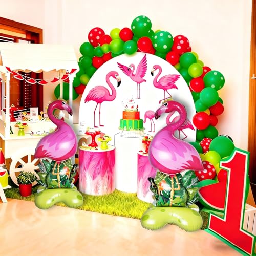60 Inch Large Flamingo Foil Balloons - 2 Pack Summer Party Decor
