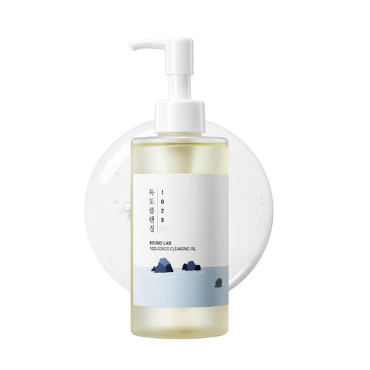 ROUND LAB 1025 Dokdo Cleansing Oil - Lightweight Makeup Remover for Sensitive Skin | 6.76 Fl Oz, Easy Wash Off, No Oily Residue
