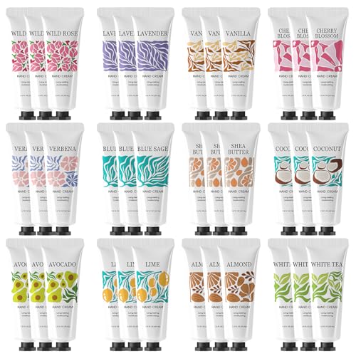 BODY & EARTH LOVE Hand Lotion 36 Pack Travel Size Moisturizing Hand Creams for Women