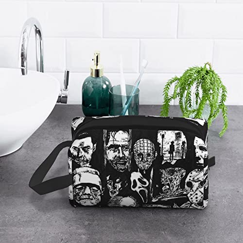 Horror Icons Makeup Pouch - Waterproof Cosmetic Bag for Travel