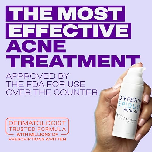 Differin Epiduo Acne Treatment Gel with Adapalene & Benzoyl Peroxide, 15g