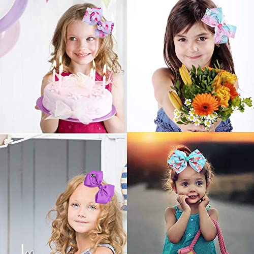 JoJo Siwa Rainbow Knot Hair Clips - Set of 6 Kids Hair Accessories