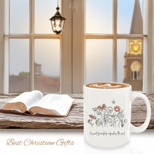 Inspirational Bible Verse Ceramic Coffee Mug - 12oz Christian Gift
