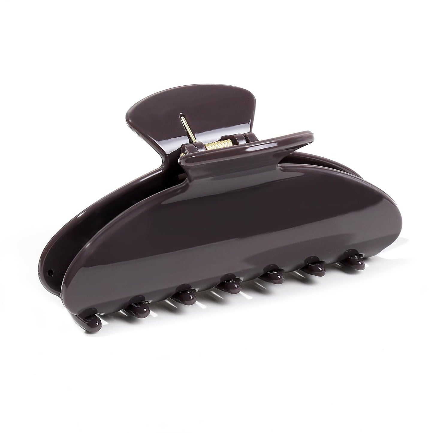 Cloud White Hair Claw Clip - Strong Hold for Thick or Thin Hair | 4.1 Inch Premium PC Material + 2 Black Satin Scrunchies