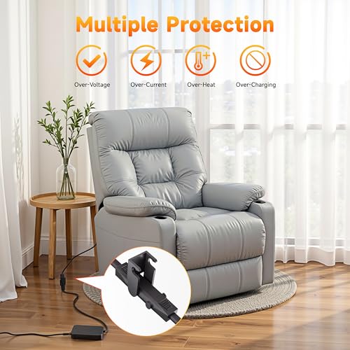 Okin 8.2 ft Replacement Power Cord for Electric Recliners & Lift Chairs