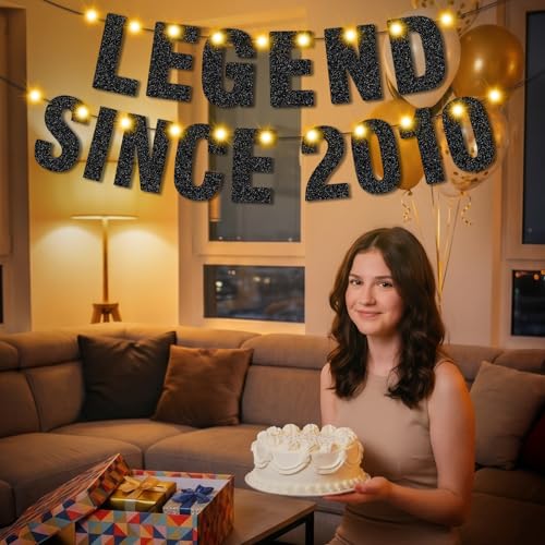 LED Lighted 16th Birthday Banner - 'Legend Since 2010' Party Decor