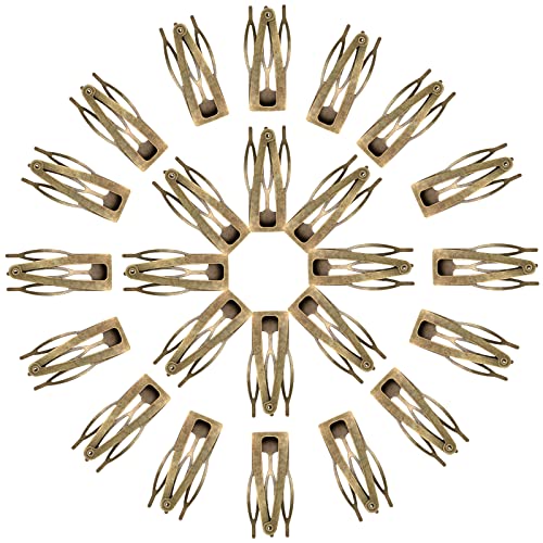 Chinco 24 Pcs Double Grip Metal Snap Hair Clips - 2 Inch