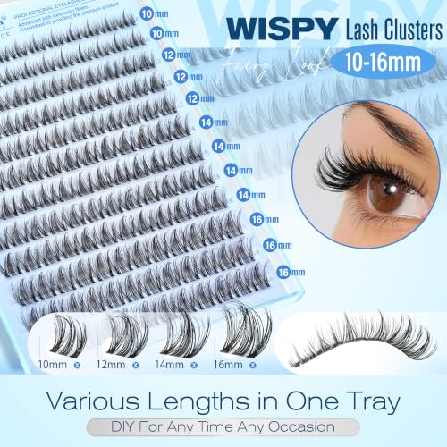 Pawotence Natural Wispy Lash Clusters - DIY Eyelash Extensions