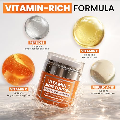 Arvesa Vitamin C Moisturizer for Face - Brightening Anti-Aging Face Cream