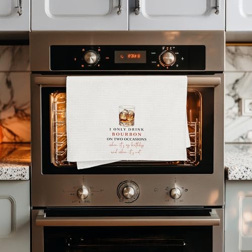 Funny Bourbon Kitchen Towels | Gifts for Whiskey Lovers | 16x24 Inch