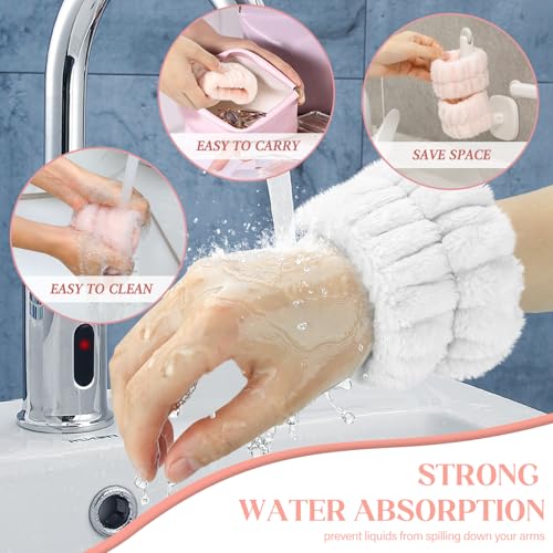 Crosize 6-Pack Microfiber Wristbands for Face Washing