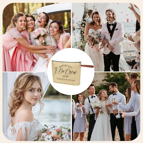 Idocrew 1326 Luxury Makeup Bag Gift Set for Bridesmaids & Travel